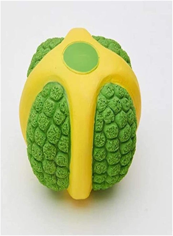 Pups&Pets Eetoys Latex Squeaky Melon Toy for All Types of Dog, Cats, Puppy & Kittens (Medium). - Image 1